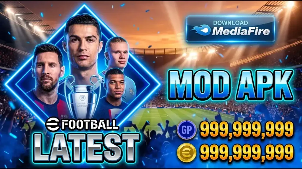 eFootball PES 2026 Mod Apk v10.5.1 (Unlimited GP/Coins)