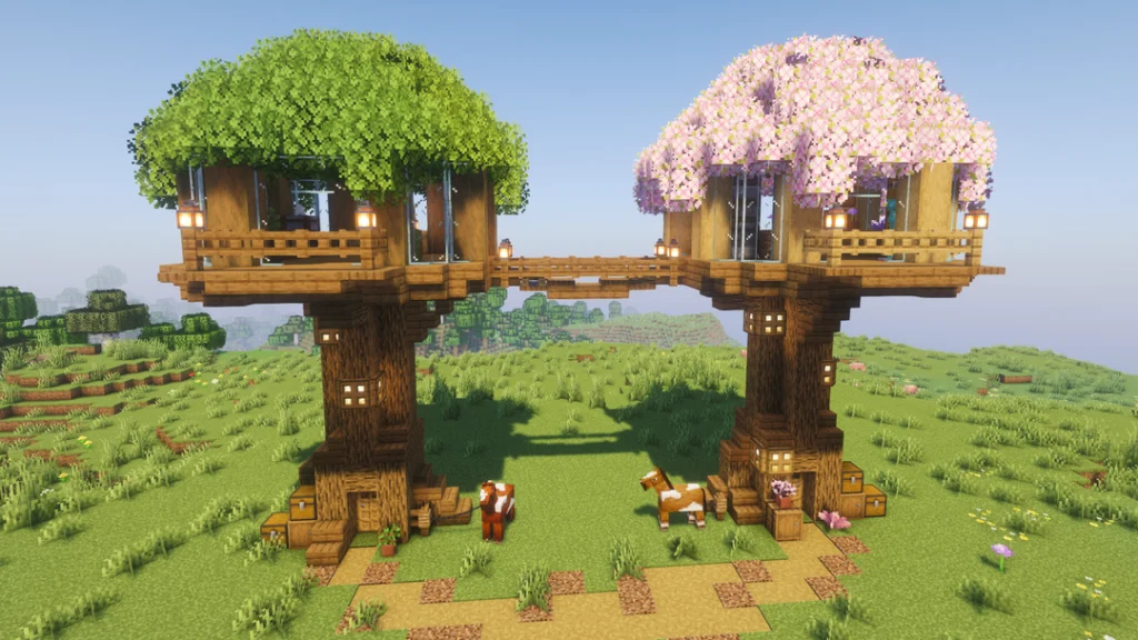 [FREE] Minecraft 2-Player Treehouse🏠